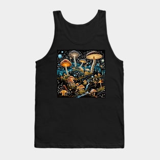 Starry Night Magic Mushroom Tank Top